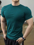 Camiseta masculina com elastano