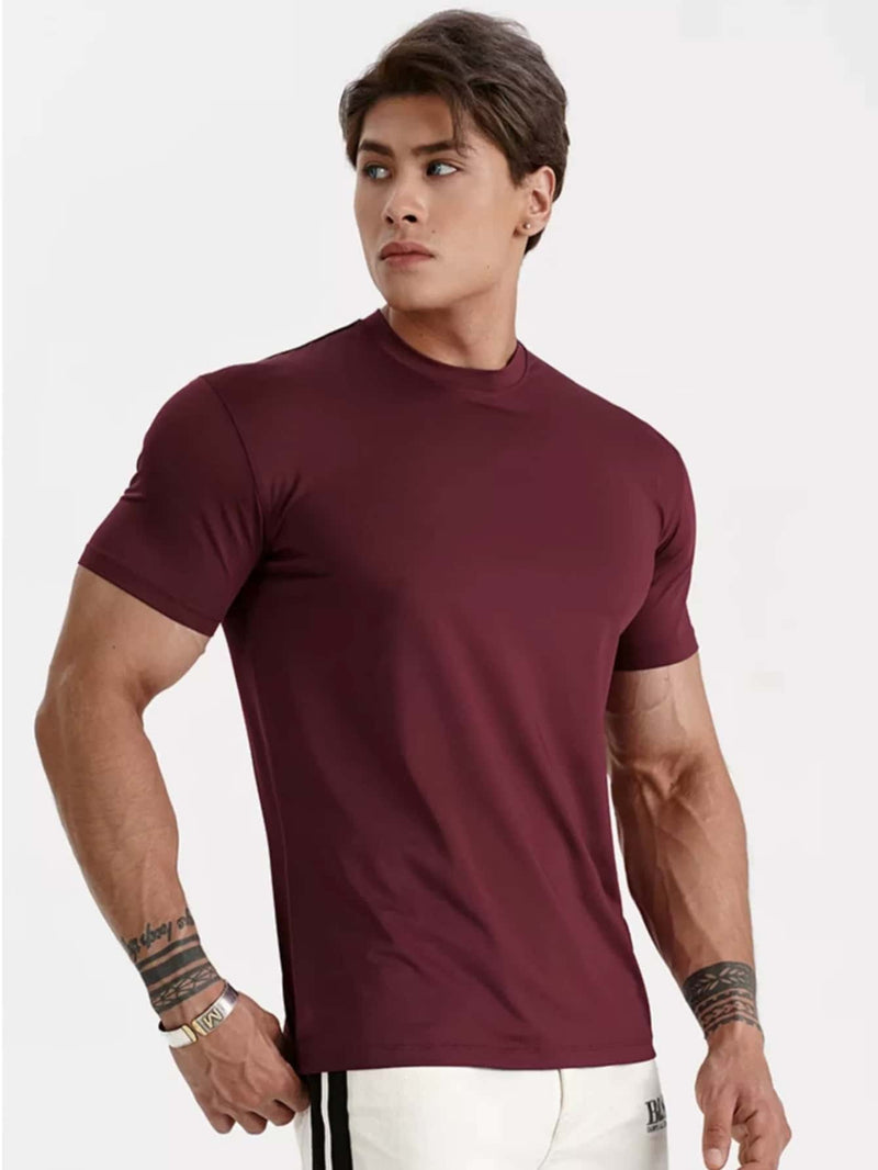 Camiseta masculina com elastano