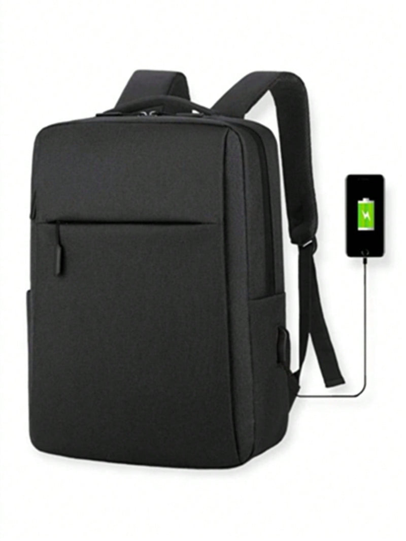 Mochila unissex Resistente à água para Notebook com Usb