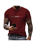 Camiseta Masculina Estampada Italia 100% Algodao