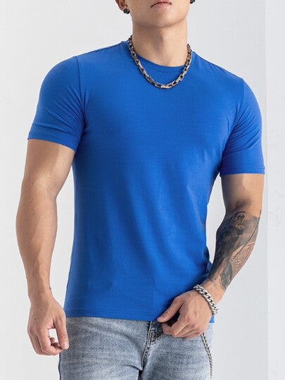 Camiseta masculina com elastano