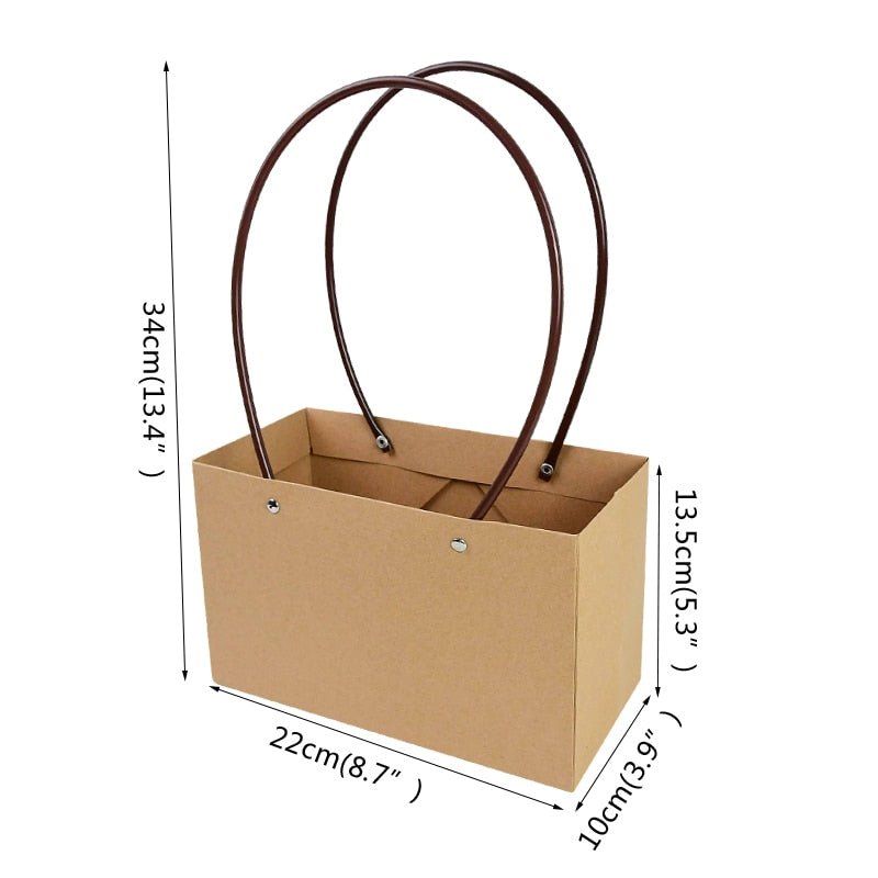 Sacola porta flor à prova para presentes