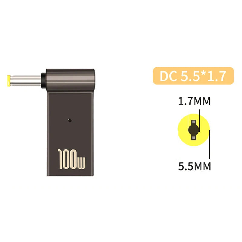 Adaptador para carregador de laptop/Notebook 100W 5A USB tipo C