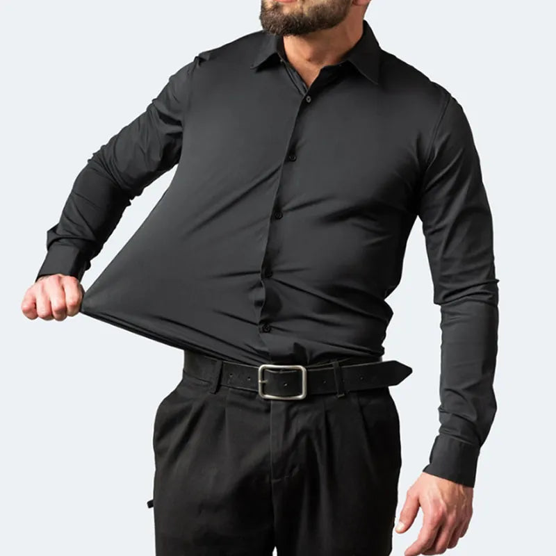 Camisa social masculina Anti Vincos