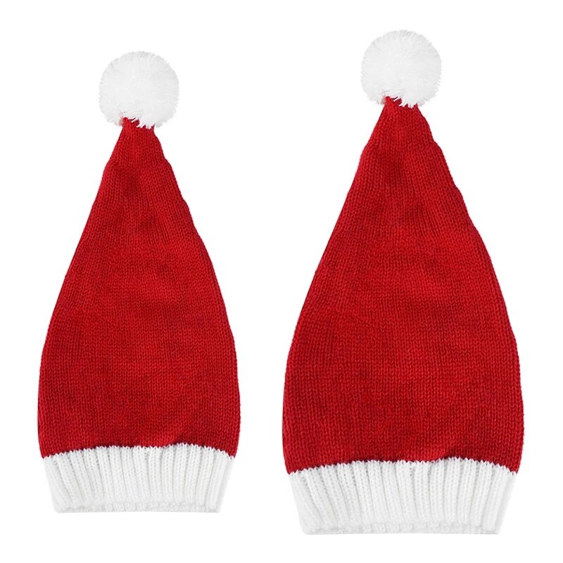 Gorro de Natal de malha adulto e infantil