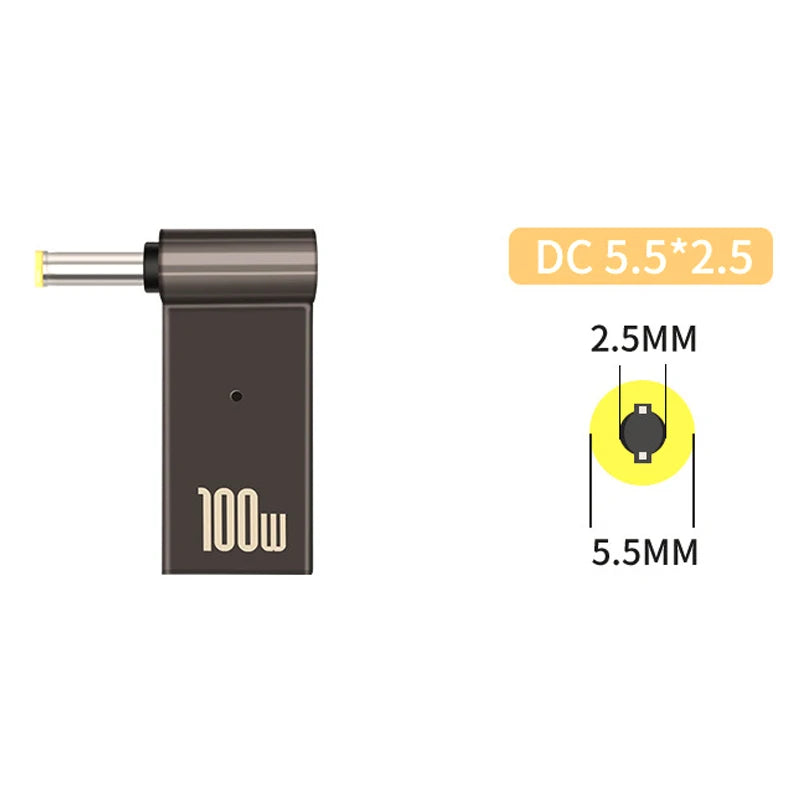 Adaptador para carregador de laptop/Notebook 100W 5A USB tipo C