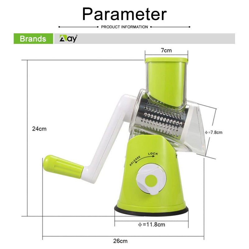 Ralador multi c/ 3 lâminas ajustáveis