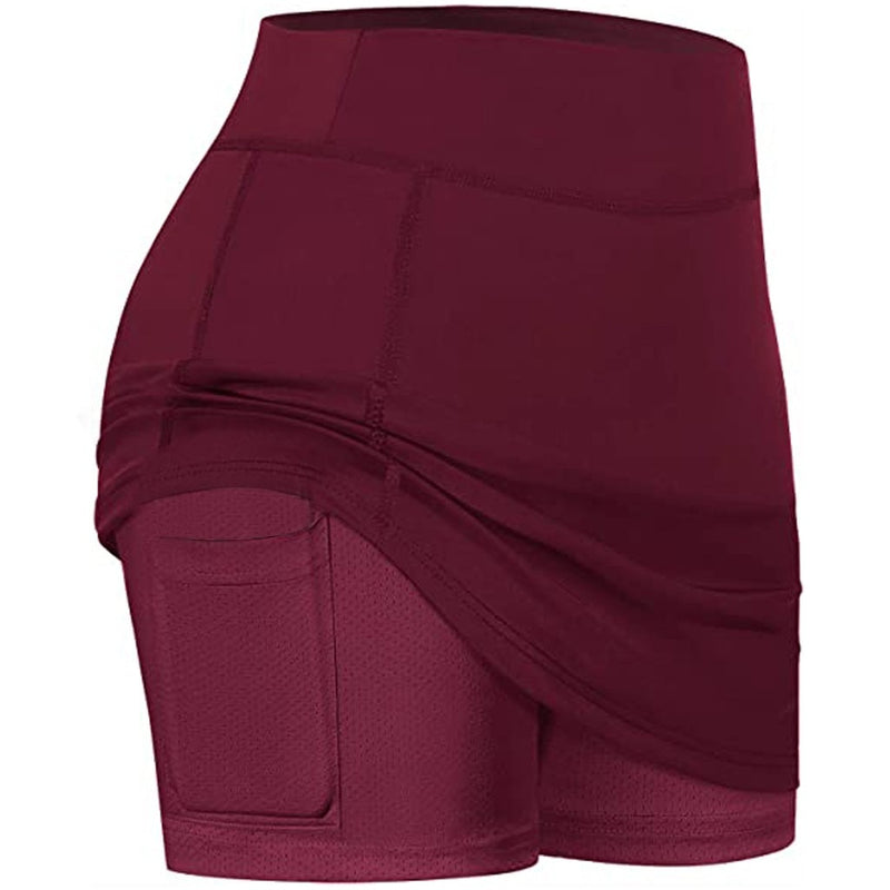 Saia shorts com bolso lateral p/ academia