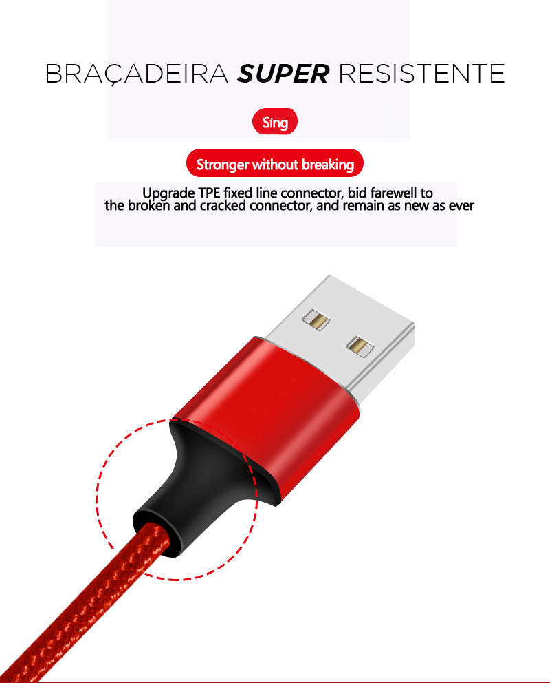 Cabo USB rápido Super flexível tipo C - AKN9000