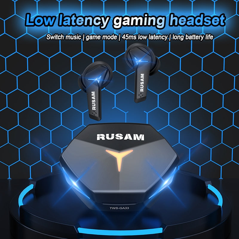 Fone RUSAM GA33 Gamer Bluetooth/Wifi ultra Bass