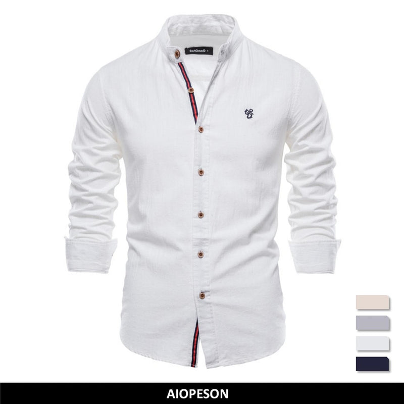 Camisa masculina gola Padre Lapela