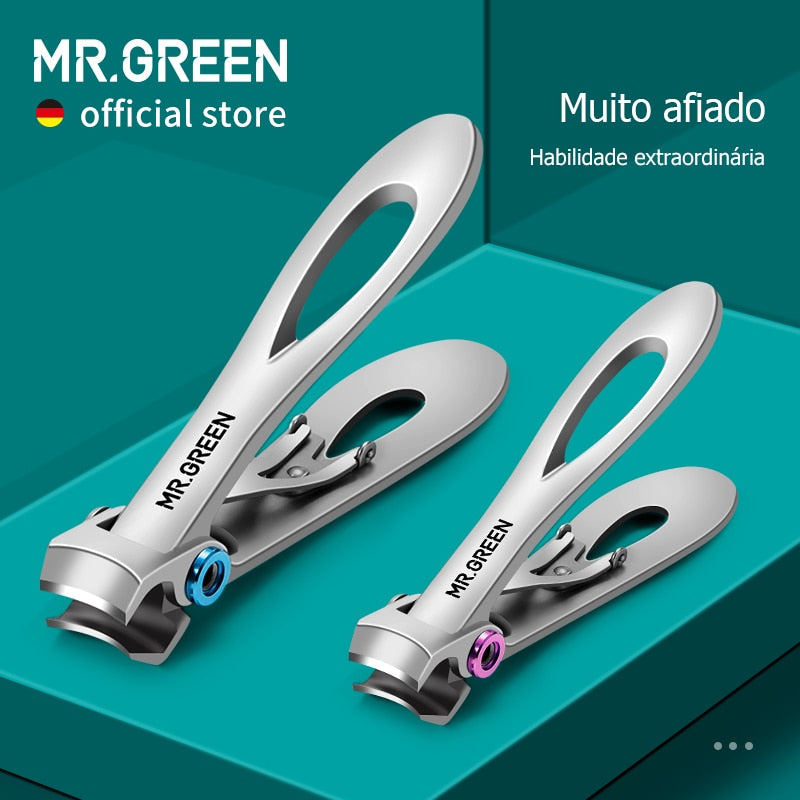 Cortador de unha profissional em aço inoxidável Mr. Green