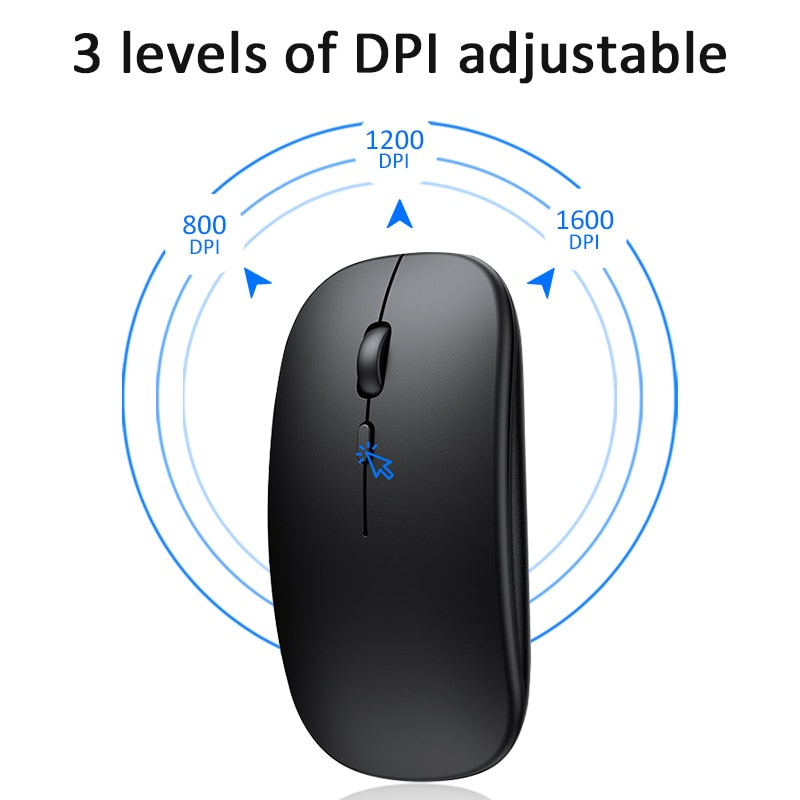 Mouse sem fio Wifi/bluetooth